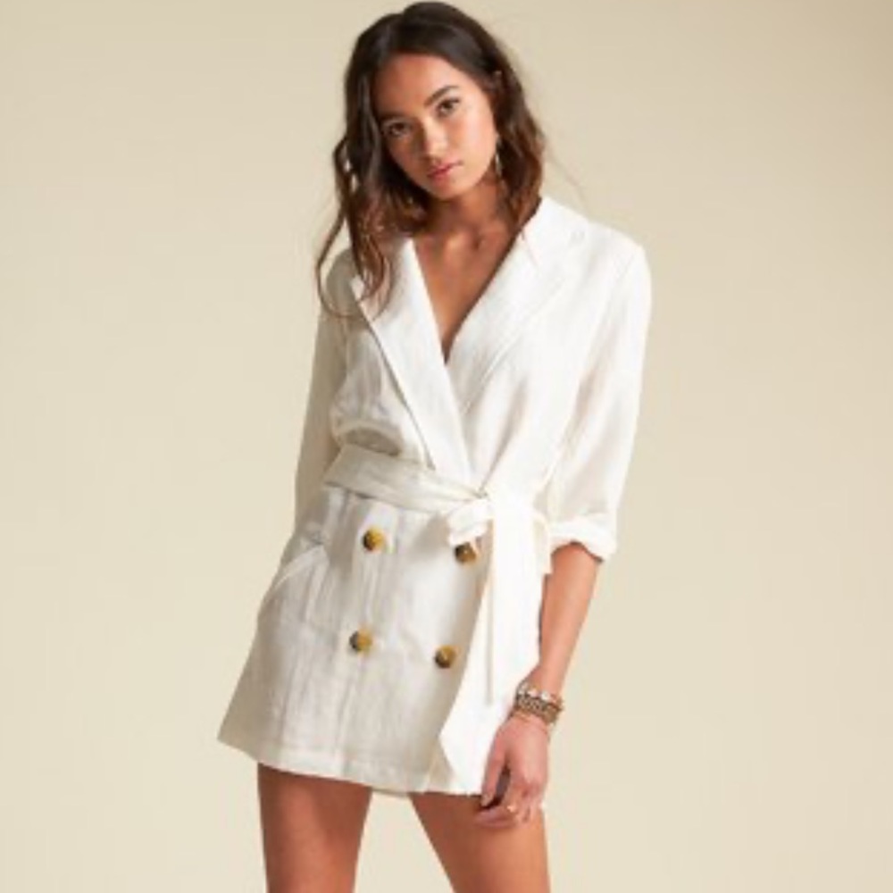 Billabong | Blazer Jacket | Sincerely Jules Good Luck Blazer | Linen | Large